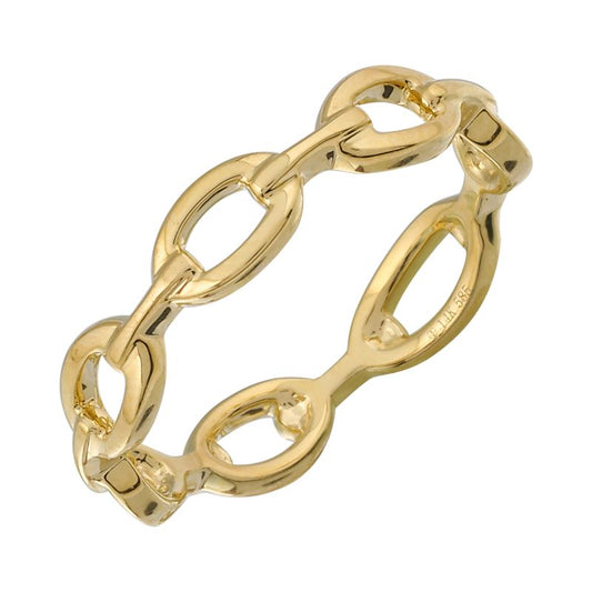 14KT YELLOW GOLD OVAL LINK BAND