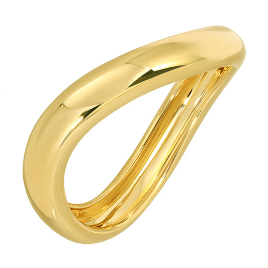 14KT Yellow Gold Wave Hand Made Band