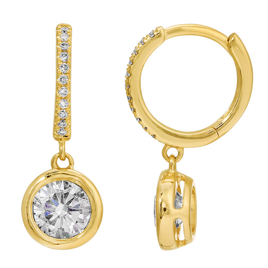 14kt Yellow Gold Golden Hour Drop Huggies LAB GROWN